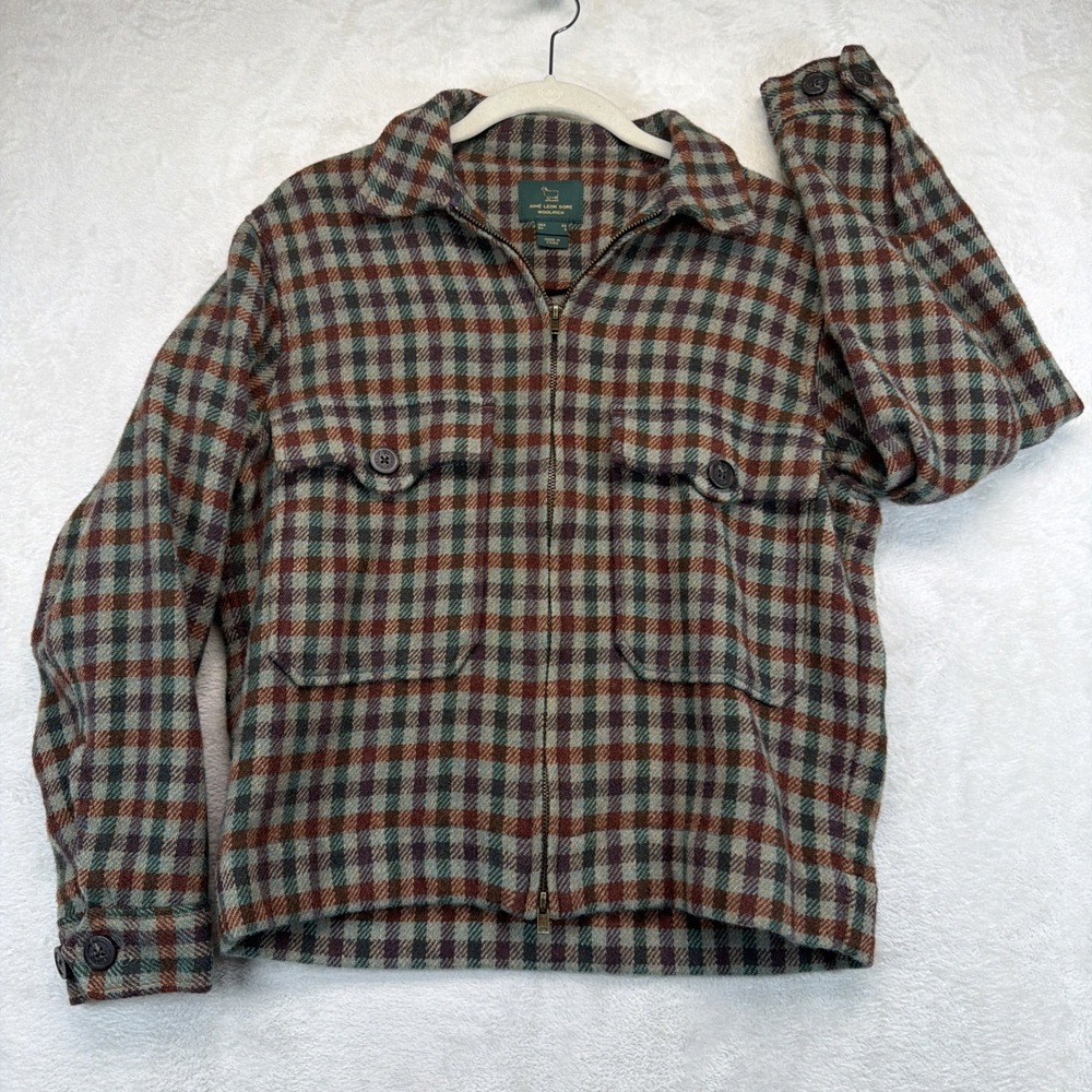 Aime Leon Dore x Woolrich Mens XS Wool Flannel Jacket Spruce Multi ALD
